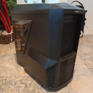 Boîtier PC moyen tour (noir, avec ventilation)